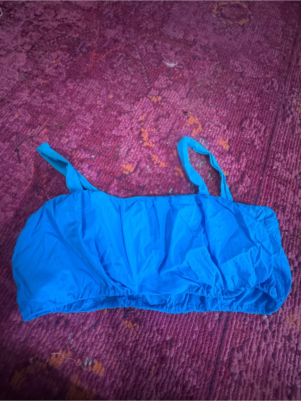 Daily Drills Blue Lightweight Strappy Sports Bra